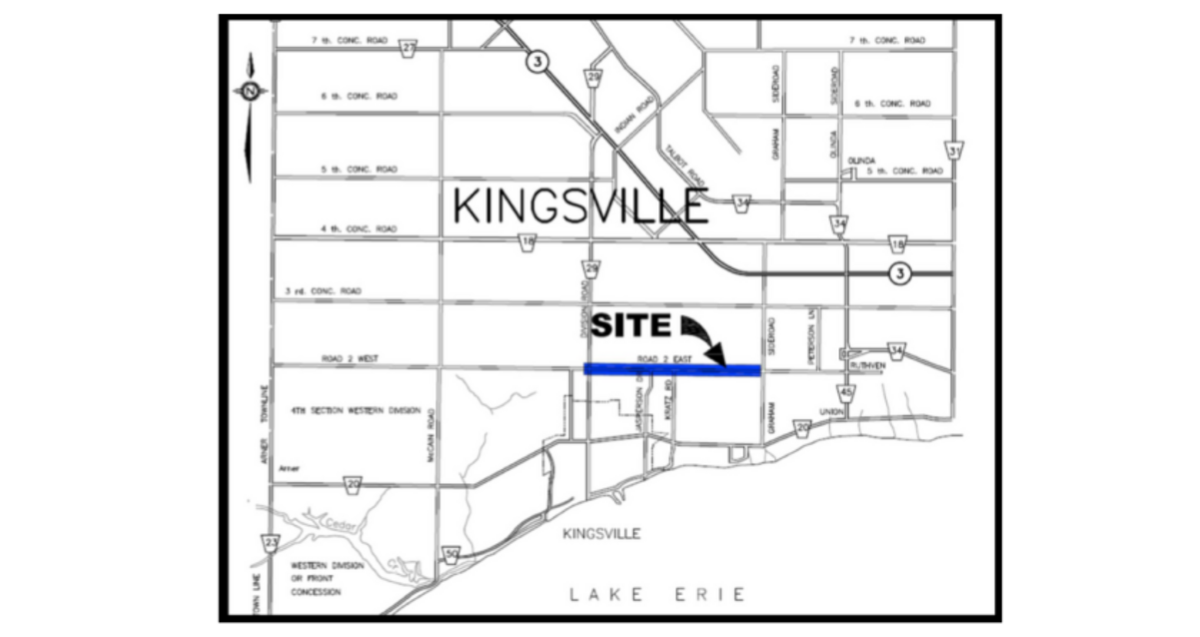 Notice of Public Information Centre 1 Rd 2 East Reconstruction Phase