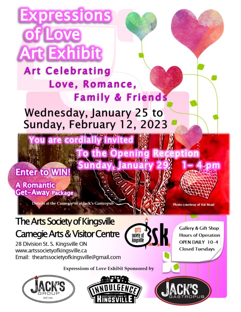 Arts Society of Kingsville Presents Expressions Of Love Kingsville Times