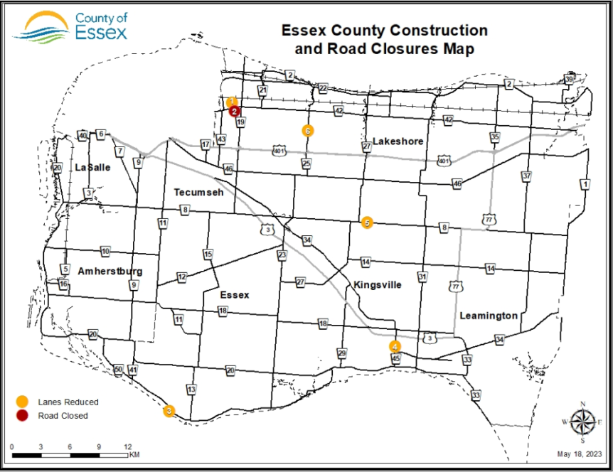 Construction and Road Closures Update — May 18, 2023 Kingsville Times