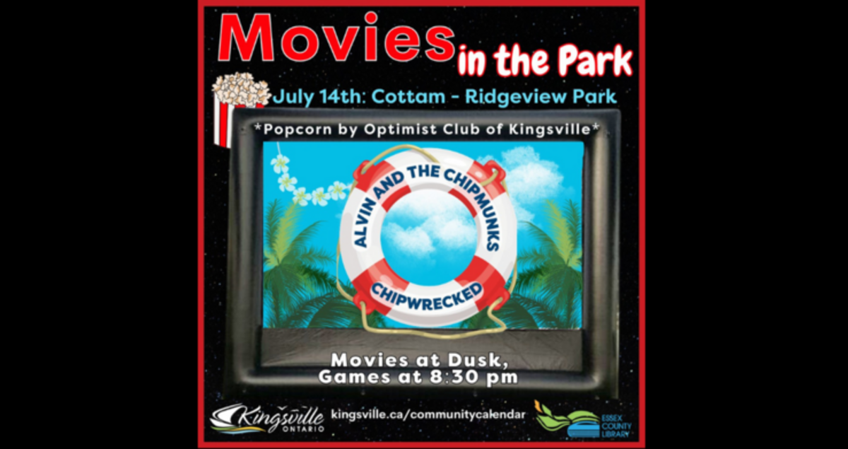 Movies in the Park! ‘Alvin & The Chipmunks Chipwrecked’ July 14