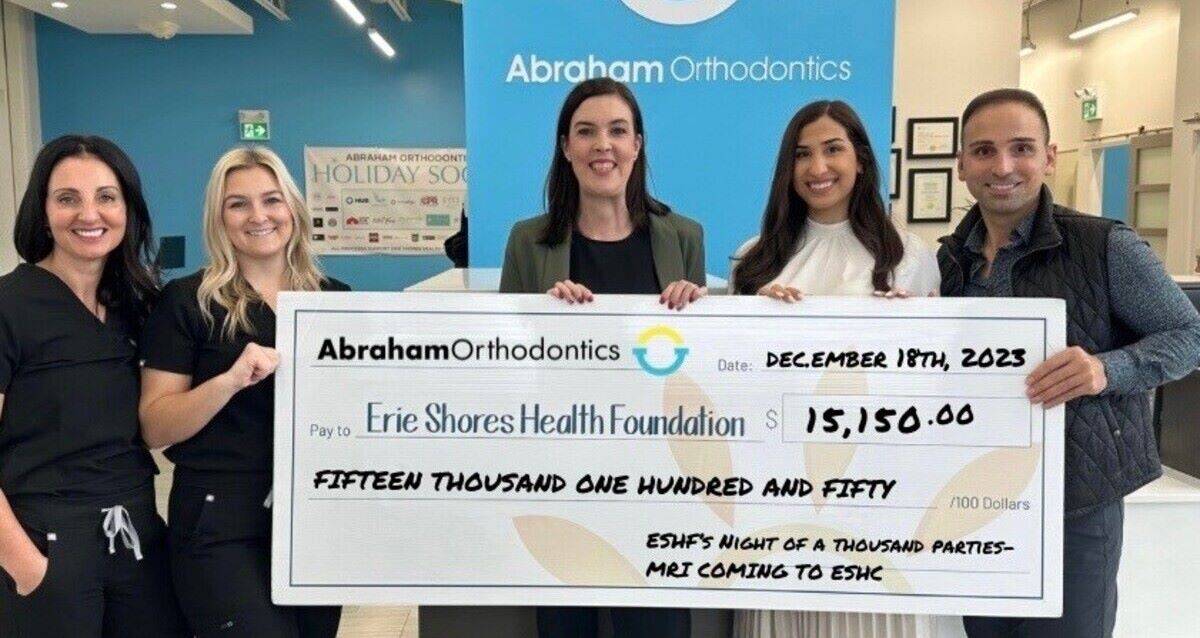 Abraham Orthodontics Delivers Over 15K for Erie Shores First MRI Kingsville Times