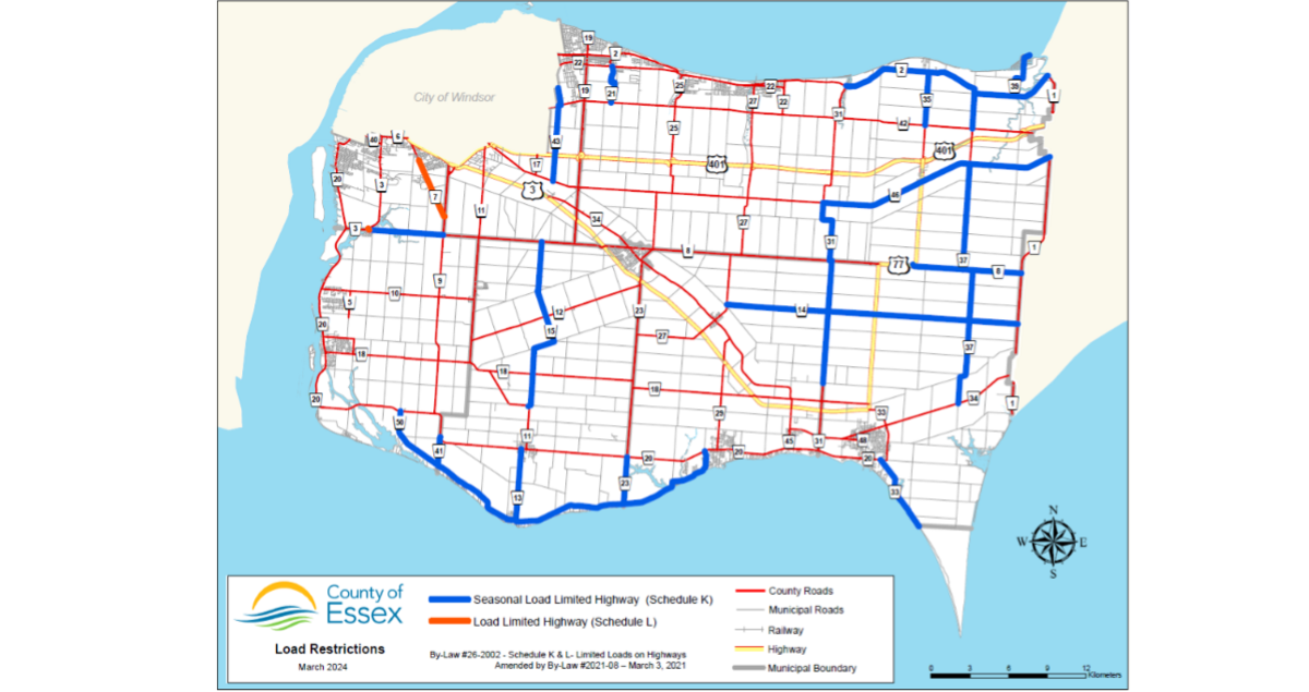 Seasonal Load Limits are in Effect on County Roads Kingsville Times