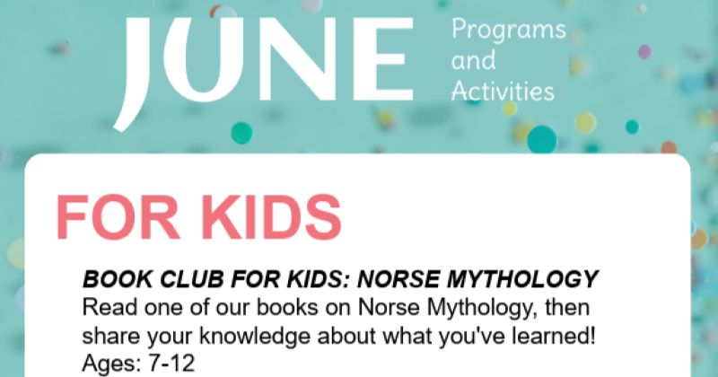 June for Kids at Kingsville Library - Kingsville Times